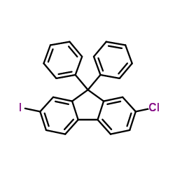 2-chloro-7-iodo-9,9-diphenyl-9H-fluorene structure