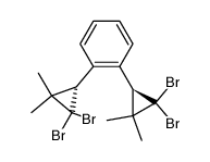 d,l-1,2-Bis(2,2-dibrom-3,3-dimethylcyclopropyl)benzol Structure