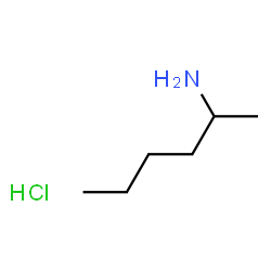 2-Hexanamine hydrochloride (1:1) Structure