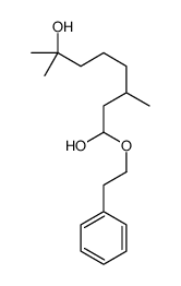 3,7-dimethyl-1-(2-phenylethoxy)octane-1,7-diol Structure
