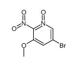 5-bromo-3-methoxy-2-nitro-pyridine-1-oxide Structure