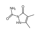 3-Pyrazoline-1-carboxamide,3,4-dimethyl-5-oxo- (5CI) Structure