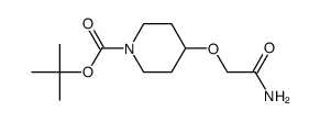 4-carbamoylmethoxypiperidine-1-carboxylic acid tert-butyl ester结构式