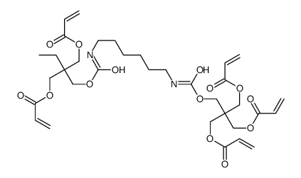 2,2-bis[[(1-oxoallyl)oxy]methyl]butyl 10,16-dioxo-13,13-bis[[(1-oxoallyl)oxy]methyl]-11,15-dioxa-2,9-diazaoctadec-17-enoate structure