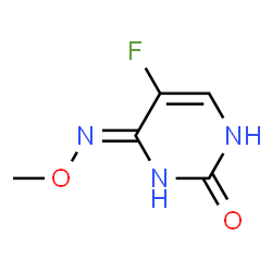 2,4(1H,3H)-Pyrimidinedione,5-fluoro-,4-(O-methyloxime)(9CI)结构式