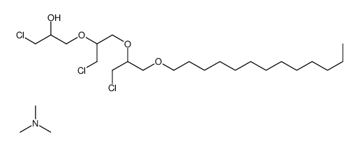 1-chloro-3-[2-chloro-1-[[2-chloro-1-[(tridecyloxy)methyl]ethoxy]methyl]ethoxy]propan-2-ol, compound with trimethylamine picture