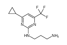 1,3-Propanediamine, N1-[4-cyclopropyl-6-(trifluoromethyl)-2-pyrimidinyl]结构式