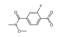 3-fluoro-N-methoxy-N-methyl-4-nitrobenzamide picture