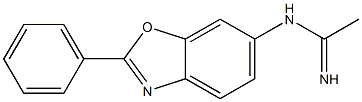 N-(2-phenylbenzo[d]oxazol-6-yl)acetamidine Structure