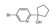 1-(5-bromopyridin-2-yl)cyclopentanol Structure