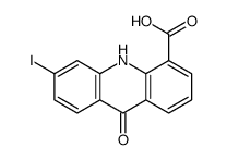 6-iodo-9-oxo-10H-acridine-4-carboxylic acid结构式