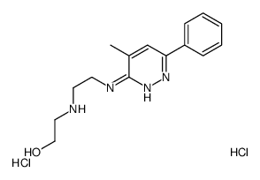 2-[2-[(4-methyl-6-phenylpyridazin-3-yl)amino]ethylamino]ethanol,dihydrochloride Structure