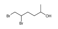 5,6-dibromo-hexan-2-ol Structure
