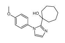 1-[1-(4-methoxyphenyl)imidazol-2-yl]cycloheptan-1-ol Structure