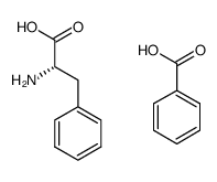 L-phenylalanine benzoic acid salt结构式