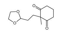 2-[2-(1,3-dioxolan-2-yl)ethyl]-2-methylcyclohexane-1,3-dione Structure