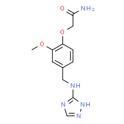 2-(2-METHOXY-4-((1H-1,2,4-TRIAZOL-3-YLAMINO)METHYL)PHENOXY)ACETAMIDE Structure
