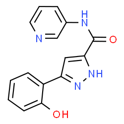 3-(2-hydroxyphenyl)-N-(3-pyridinyl)-1H-pyrazole-5-carboxamide Structure