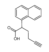 α-3-butynyl-1-naphthaleneacetic acid结构式