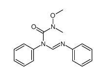 1-methoxy-1-methyl-3-phenyl-3-(phenyliminomethyl)urea Structure