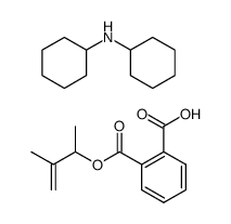 (RS)-3-methylbut-3-en-2-ol hydrogen phthalate dicyclohexylamine salt Structure