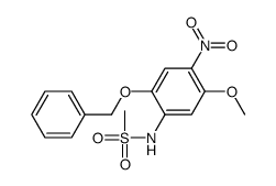 N-(5-methoxy-4-nitro-2-phenylmethoxyphenyl)methanesulfonamide结构式