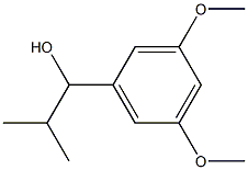 1-(3,5-dimethoxyphenyl)-2-methylpropan-1-ol结构式