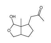 1-(3-hydroxy-3a-methylhexahydro-1H-cyclopenta[c]furan-4-yl)propan-2-one结构式