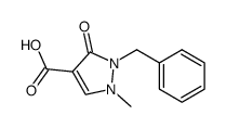 1-benzyl-2-methyl-3-pyrazolin-5-one-4-carboxylic acid结构式