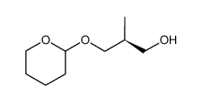 (2S)-2-methyl-3-(tetrahydropyran-2-yloxy)propan-1-ol结构式