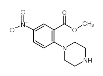 5-nitro-2-piperazin-1-yl-benzoic acid methyl ester Structure