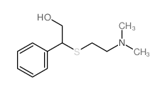 Benzeneethanol, b-[[2-(dimethylamino)ethyl]thio]- Structure