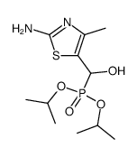 <(2-Amino-4-methyl-5-thiazolyl)hydroxymethyl>phosphonsaeure-diisopropylester Structure