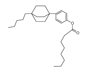 [4-(1-pentyl-4-bicyclo[2.2.2]octanyl)phenyl] octanoate结构式