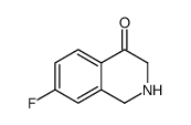 7-fluoro-2,3-dihydro-1H-isoquinolin-4-one结构式