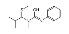 1-methyl-1-(2-methyl-1-methylsulfanylpropyl)-3-phenylurea结构式