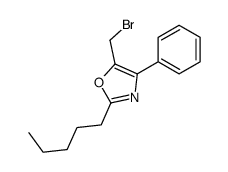 5-(bromomethyl)-2-pentyl-4-phenyl-1,3-oxazole Structure