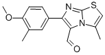 6-(4-methoxy-3-methylphenyl)-3-methylimidazo[2,1-b]thiazole-5-carboxaldehyde结构式