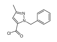 2-benzyl-5-methylpyrazole-3-carbonyl chloride Structure
