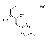 chloro-[2-(ethoxycarbonylamino)-5-methylphenyl]mercury结构式