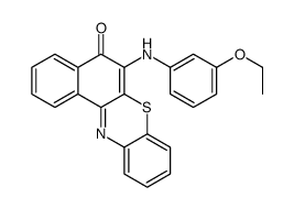 6-(3-ethoxyanilino)benzo[a]phenothiazin-5-one结构式