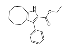 ethyl 3-phenylcyclooctapyrrole-2-carboxylate结构式