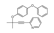 2-[3-methyl-3-(4-phenoxyphenoxy)but-1-ynyl]pyridine Structure