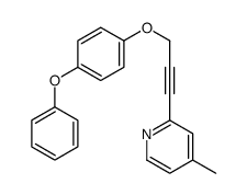 4-methyl-2-[3-(4-phenoxyphenoxy)prop-1-ynyl]pyridine Structure