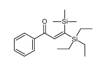 1-phenyl-3-triethylsilyl-3-trimethylsilylprop-2-en-1-one结构式