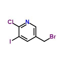 5-(Bromomethyl)-2-chloro-3-iodopyridine structure