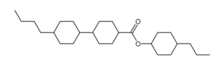 4-propylcyclohexyl {trans[trans(trans)]}-4'-butyl(1,1'-bicyclohexyl)-4-carboxylate结构式
