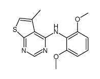 N-(2,6-dimethoxyphenyl)-5-methylthieno[2,3-d]pyrimidin-4-amine结构式