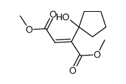 dimethyl 2-(1-hydroxycyclopentyl)but-2-enedioate结构式