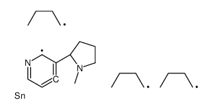 tributyl-[3-[(2S)-1-methylpyrrolidin-2-yl]pyridin-4-yl]stannane Structure